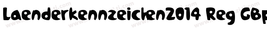 Laenderkennzeichen2014 Reg GBpc EUC字体转换